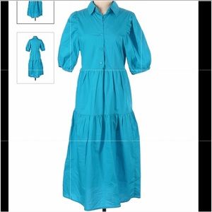 Melloday Nordstrom Tiered puffed sleeves dress